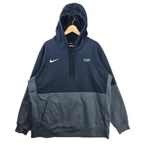 Nike Therma-Fit Pullover Hoodie Men's XXL Black Sweatshirt Run CI4765-010 Gym